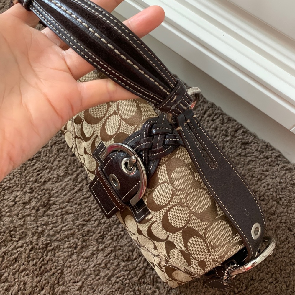 Coach 6280 Brown Soho Signature Bag Jacquad - Picture 8 of 9
